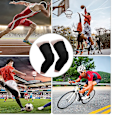 Miniatyrbild 7 av 7: Knäskyddspar, Knäskydd, Stötskyddande, Halksäker, Basketboll, Bensskydd, Skyddande Pad, Stöd, Vadderad, Andningsbar, Kompressionskläder, Hexpad - 2