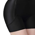 Miniatyrbild 3 av 8: Hip Up Padded Enhancer för Kvinnor Sömlös Plump Crotch Stretchig Andningsbar Butt Padded Underkläder Svart L