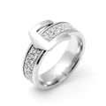 Miniatyrbillede 1 af 5: 6mm Bæltespænde-stil Ring i Rustfrit Stål