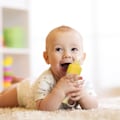 Miniatyrbillede 5 af 5: 2 stk. Baby Silikon Foderflaske Ske Baby Mad Feeder med Stående Base til Spædbarn Dispensering og Foder