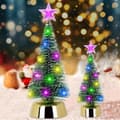 Mini Christmas tree with LED - Small artificial Christmas tree with lights - Miniature Christmas tree - 13cm + 19cm