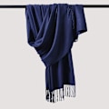 Miniatyrbilde 4 av 7: Kvinners Tykk Myk Kashmir Ull Pashmina Sjal Wrap Sjal - Varmt Ensfarget Stole