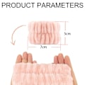 Miniatyrbild 2 av 5: 3 par kvinnors handledsvättlappar för att tvätta ansiktet, handledsspa tvättlapp band, absorberande handledsskydd handledssvettband