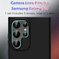 Miniatyrbillede 3 af 5: Kamera Linsebeskyttelse til Samsung Galaxy S24 - 9H Hærdet Glas og Transparent Design