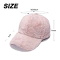 Miniatyrbild 2 av 5: Women's Winter Baseball Cap, Lambswool, Solid Color, Warm Outdoor Travel Baseball Cap