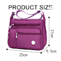 Miniatyrbild 4 av 6: Crossbody-väskor för kvinnor Trendig axelremsväska Crossbody-väska för kvinnor Vattentät Lätt Casual Axelhandväska Plånbok Ryggsäck