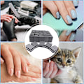 Miniatyrbild 6 av 6: Nagelbuffert Sandpapperblock Poleringsfil 100/180 Korn Nagelfiler Konst Pedikyr Manikyr Fil 2-sidig