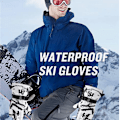 Miniatyrbild 4 av 5: Skidhandskar Herr Snöhandskar för Män Kvinnor Vattentäta Snowboardhandskar Vinter Varma