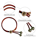Miniatyrbilde 2 av 5: 2 stk Håndlagde Flettede Snøre Armbånd | Bomulls Knute Tråd Armbånd | Justerbart Unisex Vennskapsbånd