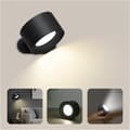 Black - Indoor Wall Lamp, Touch Controlled LED Wall Lamp, 3 B[TT]