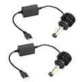 Miniatyrbillede 2 af 3: Vandafvisende Bil LED Forlygter H7 6500K 8000LM Hvid Lyskilde COB Pærer