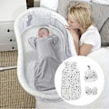 Miniatyrbilde 4 av 5: Baby Silkeorm Sovepose - Sovepose for babyer, med lue og votter