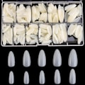 Miniatyrbillede 1 af 5: Mandelformede Akryl Negletips - 500 stk Falske Negletips Fuld