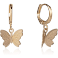 Miniatyrbillede 2 af 7: Sommerfugl Hoops Øreringe Elegante Dyrhængende Charm Øreringe Sommerfugl Huggie Drop Øreringe til Kvinder Piger