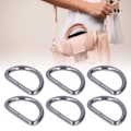 Miniatyrbild 1 av 8: 20 st D-ringar 4x38x23mm Stark Konstruktion Bred Användning Elegant Utseende DIY Hantverk för Väskor Plånböcker Armband Vapen Färg