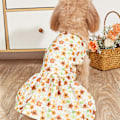 Miniatyrbild 7 av 7: Blommiga hundkläder för små hundar flicka, söta hundklänningar, semesterfestival jul nyår hundklänning, husdjurskläder hundkläder fina kläder