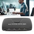 Miniatyrbild 1 av 8: 4-ports USB 2.0-switch, selector för 4 datorer som delar 4 USB-enheter, USB KVM-switcher för tangentbord och mus