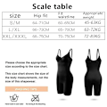 Miniatyrbillede 3 af 6: Bodysuit til kvinder med mavekontrol Shapewear Mid-lår Sømløs Full Body Shaper Justerbar - Sort