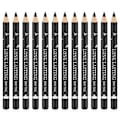 Miniatyrbillede 1 af 6: 12 stk. Sorte Øjenbryn Eyeliner Blyanter Makeup Pen, Vandfast Øjenbryn Blyant, Langvarig Farve Øjenbryn Gel Pen, Øjenbryn Farveblyanter
