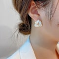 Miniatyrbillede 6 af 7: Sølv nåleørering, studs kvinde niche alle bærer trendy temperament ørering