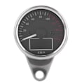 Pikkukuva 1 / 4: Yleismallinen 0~160KM/H Moottoripyörän Digitaalinen LED LCD Nopeusmittari Kierroslukumittari Retro Kromi