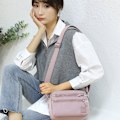 Miniatyrbild 6 av 8: Multifunktionell Crossbodyväska Bältesväska för Kvinnor Fanny Pack Cross Body Väska Trendig Midjeväska med Justerbar Rem för Vandring Promenader Cykling Resor