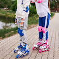Miniatyrbild 4 av 5: Justerbara Inline Skates för Barn, Roliga Upplysta Stötsäkra Hjul Inline Skates