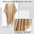 Miniatyrbilde 7 av 7: Sjal og Wraps til Aftenkjoler, Glitter Sjal for Kvinner, Glitrende Bryllup Gave Sjal, 200*50 cm