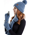 Miniatyrbilde 2 av 5: Solid Hatt, Skjerf og Hanske Tredelt Sett - Hanske- og Skjerfsett for Menn, Skjerf-Hanske-Sett for Kvinner