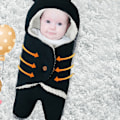 Miniatyrbilde 4 av 5: Høst- og vintersovepose for baby i tykt fleece