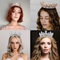Miniatyrbillede 5 af 5: Dronningkrone til Kvinder - Krystal Tiara Krone Pandebånd til Fødselsdag Bryllup Halloween Pageant Hårtilbehør
