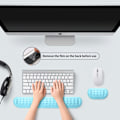 Miniatyrbillede 6 af 6: Håndledsstøtte i memory foam Blød gel ergonomisk musmåtte håndledsstøtte tastatur mus håndledsstøttesæt