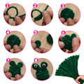 Miniatyrbild 4 av 7: Piprensare och självhäftande wiggle-ögon set, julpiprensare, piprensare i bulk, konst- och hantverksmaterial, chenille-stänger piprensare