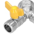 Miniatyrbillede 1 af 8: Hunn Hanetråd G1/2 Kugleventil Vandhane Adapter Messing Y-Type Dobbelt Udløb Automatisk Vandingssystem