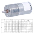 Miniatyrbild 7 av 8: DC-växelmotor Borstlös CW CCW Justerbar Hastighetsreducering Lågbrusmotorer JGA25‑243026RPM DC6V