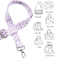 Miniatyrbild 3 av 5: Ersättning Crossbody Rem Väska Gitarr Rem Handväska Axel Rem Justerbar Retro Jacquard