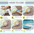 Miniatyrbild 6 av 7: 2-pack Premium Pool Float Hammock, Multifunktionell Uppblåsbar Hammock (Sadel, Loungestol, Hammock, Drifter), Vattenhammock Lounge