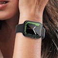 Pikkukuva 2 / 5: 2 kpl Suojakotelo sisäänrakennetulla näytönsuojalla Apple Watch 44 mm -kokoon – Täyspeittävä suoja karkaistulla lasilla, helppo asennus (musta)