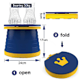 Miniatyrbillede 5 af 8: Børnefoldbar Toilet Bærbar Foldbar Toiletsæde Drenge & Piger Foldbar Potte Stol Sæde Toddler Pottetræning Sæde