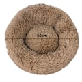 Pikkukuva 2 / 5: Plush-pehmustettu Lemmikkivuode, Donut-koiranvuode Pienille Koirien, Pyöreä Koiranvuode, Pehmeä Hämäräinen Rauhoittava Vuode Koirien & Kissojen, Mukava Kissavuode, Ulkohalkaisija 50cm