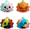 4-pack Halloween-dekorationer för inomhus- och utomhusbruk, pumpa pop fidget B