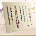 Miniatyrbild 3 av 8: 17 krokar Halsband Display Stativ Sammet Halsband Stativ Örhänge Smycken Display Stativ(17 Krokar Halsband Display)