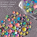 Miniatyrbilde 3 av 6: 5Bokser Krystall Havfrue Negle Rhinestones Kaviar Runde Perler Flatback Neglekunst Rhinestones