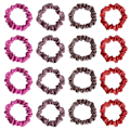Miniatyrbilde 1 av 6: 16 stk Satin Hårbånd for Søvn Natt Scrunchie, Hårtilbehør Hårtau Hodeplagg for Kvinner