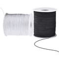 Elastisk tråd til armbånd, 2 ruller 1 mm 100 meter robust armbåndssnor, strækbar elastisk tråd til smykkefremstilling, halskæder, perlearbejde