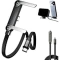 Pikkukuva 1 / 4: 2-in-1 \"Invisible\" Charging Cable with T-shaped Connector – 240W Fast Charging Braided Type-C Cable (1.5m) – Universal Phone Compatibility 1 pcs