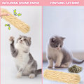 Miniatyrbild 3 av 7: Katt leksaker katt kuddar, mjuka och hållbara Crinkle Sound Catnip leksaker, interaktiva katt kicker leksaker