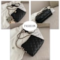 Miniatyrbillede 5 af 5: Crossbody-tasker til kvinder Læder ChainBag til kvinder Små crossbody-tasker til kvinder Punge Mode Læder Letvægts Håndtasker Skuldertaske
