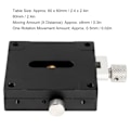 Miniatyrbild 7 av 8: Glidande Bord Tunn XAxis Aluminiumlegering Plattform Högprecision Manuell Förskjutningsplattform