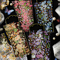 Miniatyrbilde 5 av 5: Klistremerker for scrapbooking og journalføring, blomster og planter vanntette klistremerker sett for voksne tenåringer jenter, 9 ark